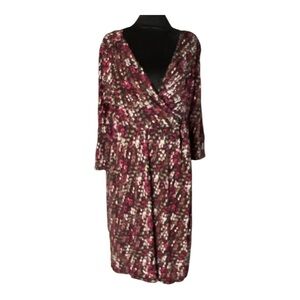 Cold Water Creek Floral Knit Dress Women’s Size 14/16